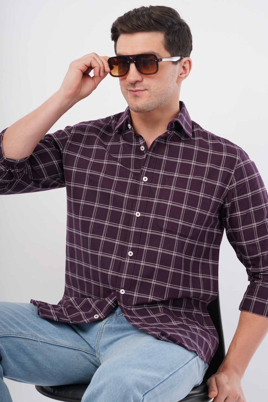 offshade checks shirt