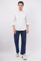 blue striped shirt offshade men