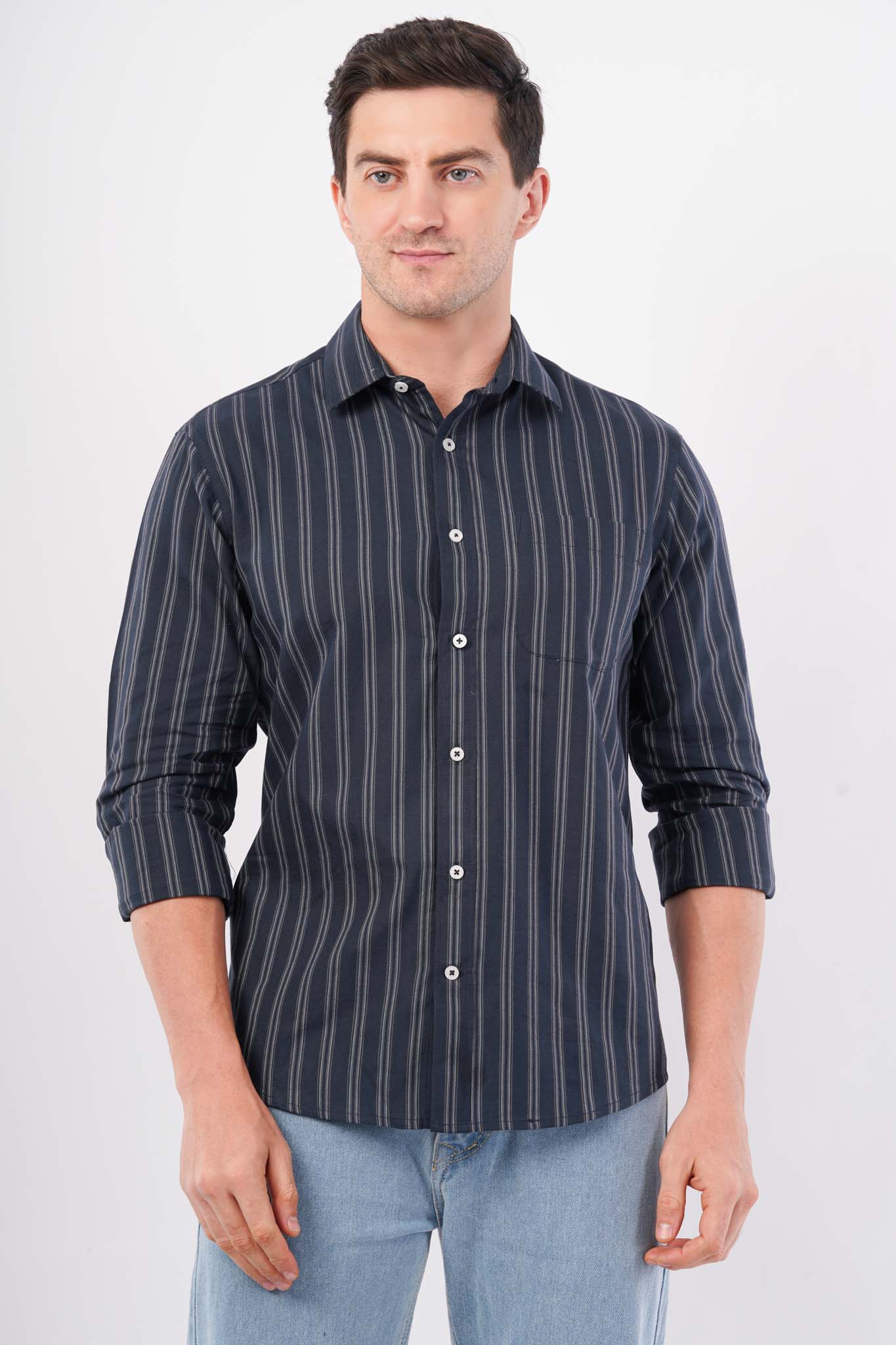 navy striped shirt men offshade