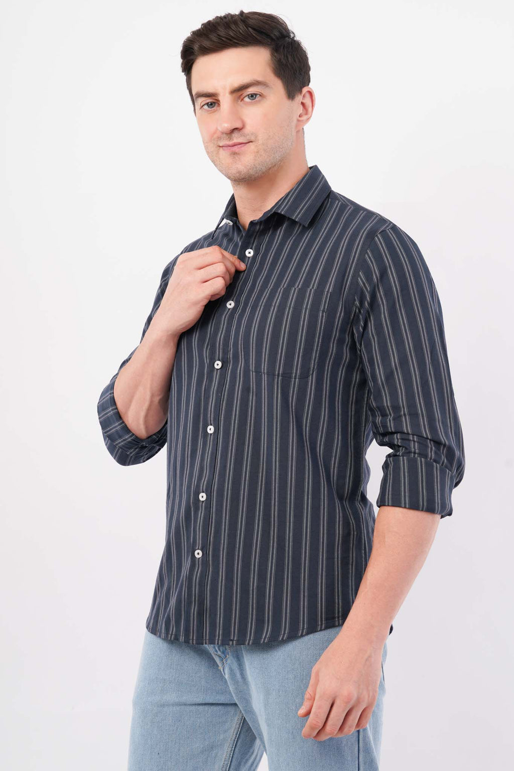 navy striped shirt men offshade