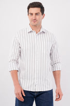 white striped shirt men offshade