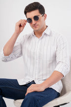 grey striped shirt offshade men