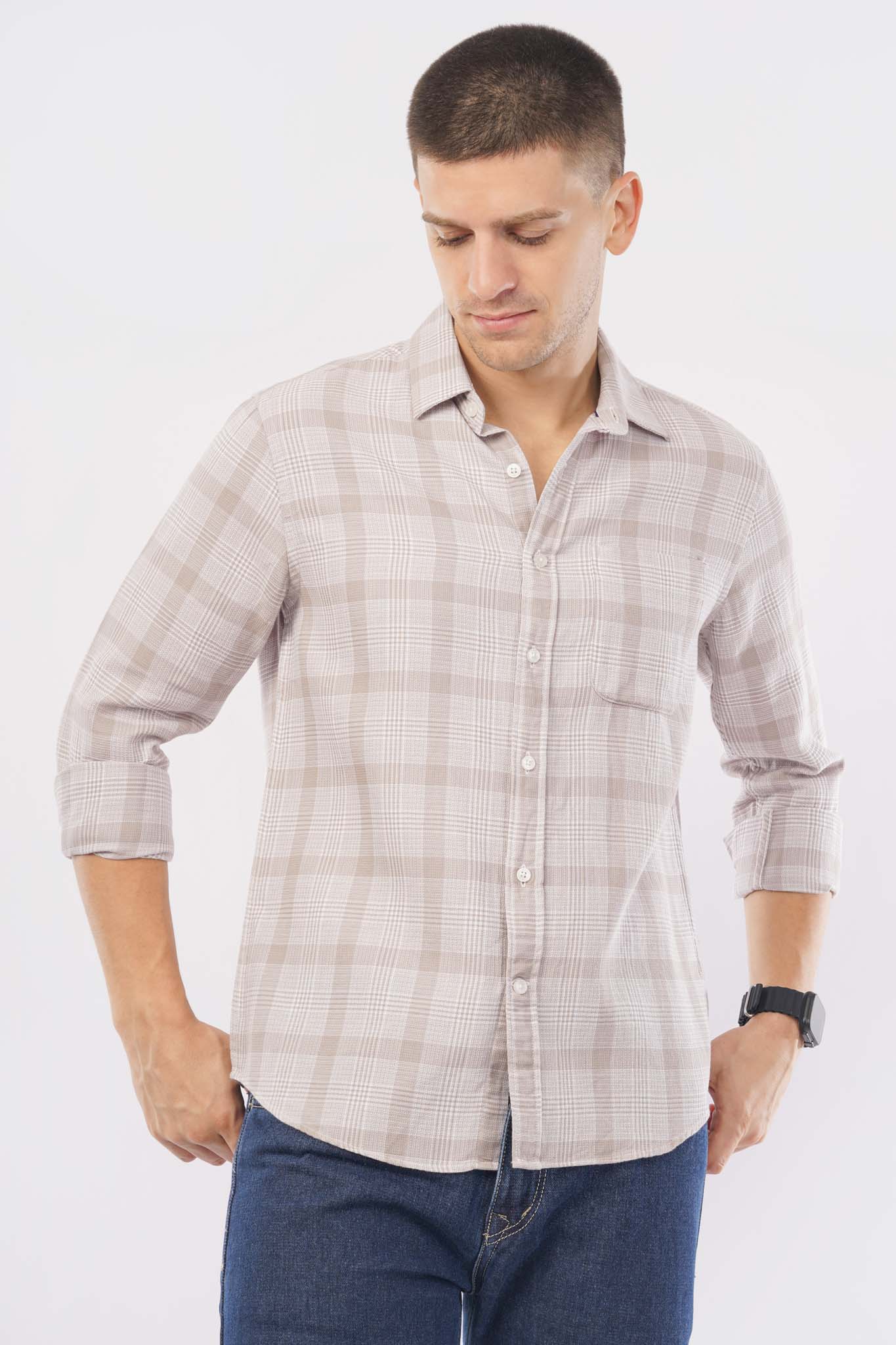 offshade-casual-men-check-shirt