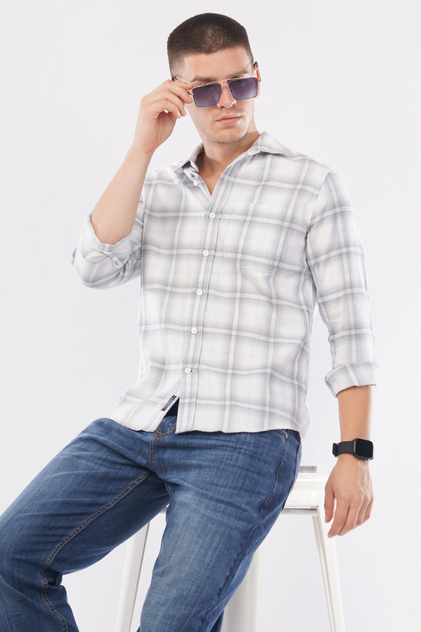 offshade-casual-men-check-shirt