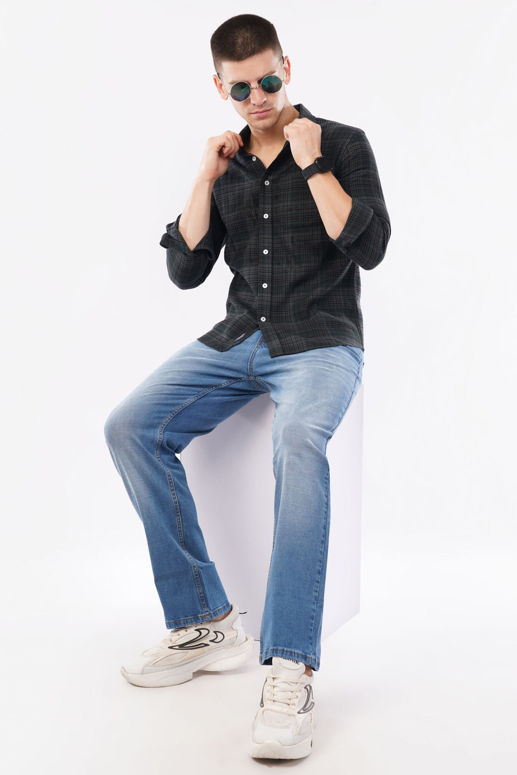 offshade-casual-men-check-shirt