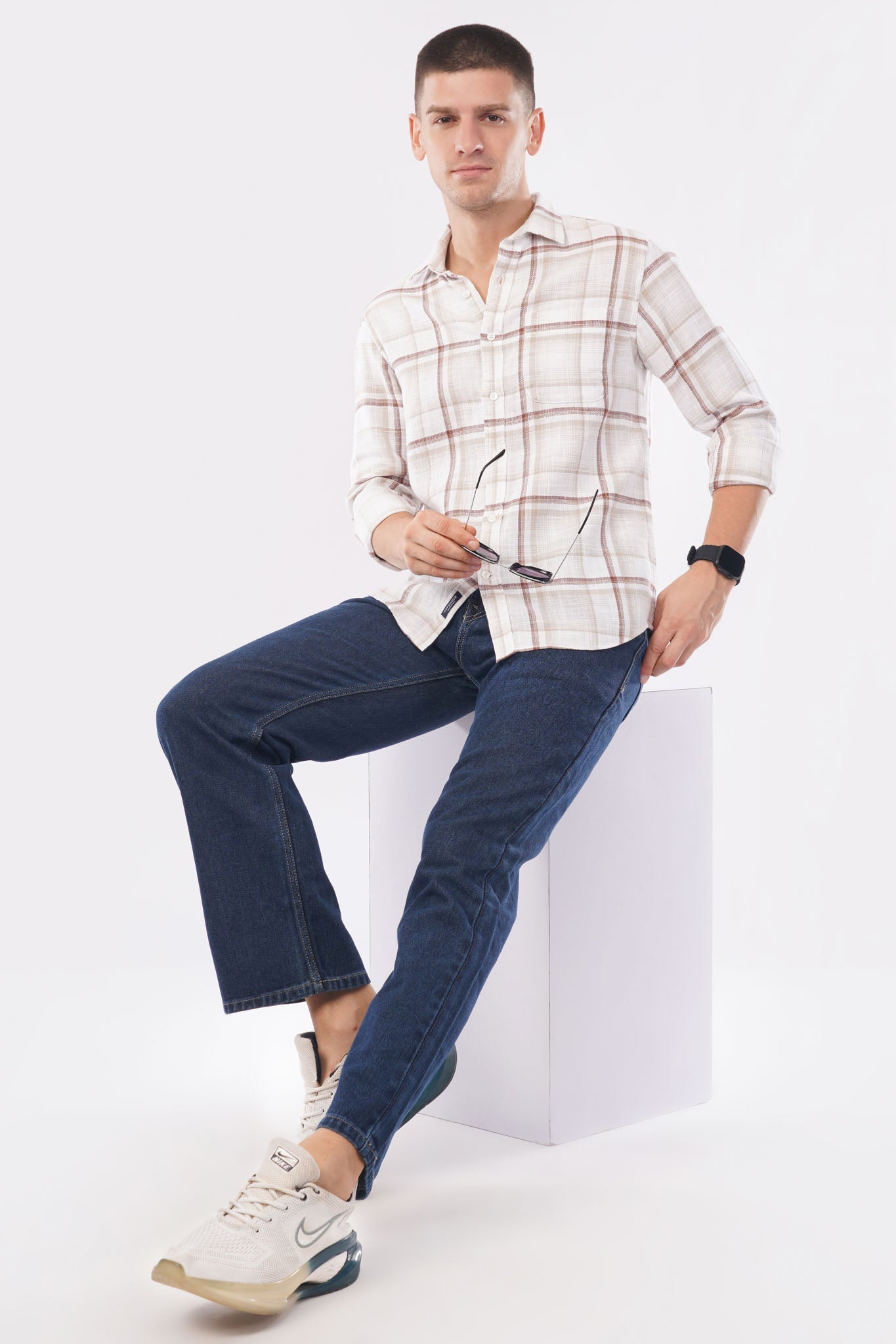 offshade-casual-men-check-shirt