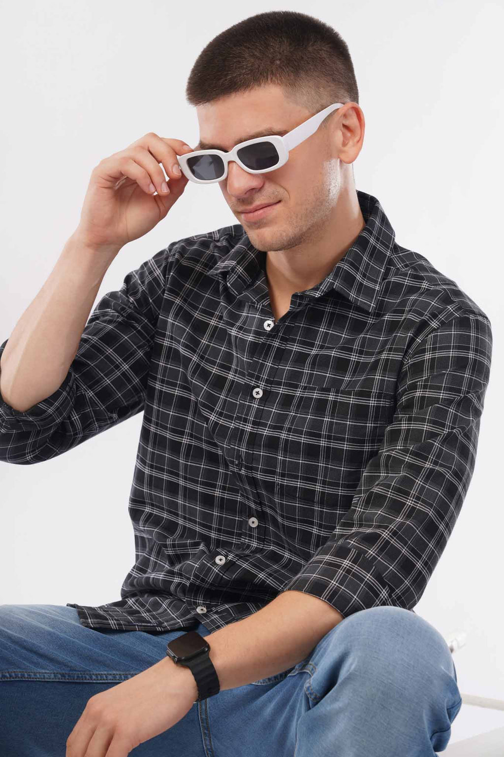offshade-casual-men-check-shirt