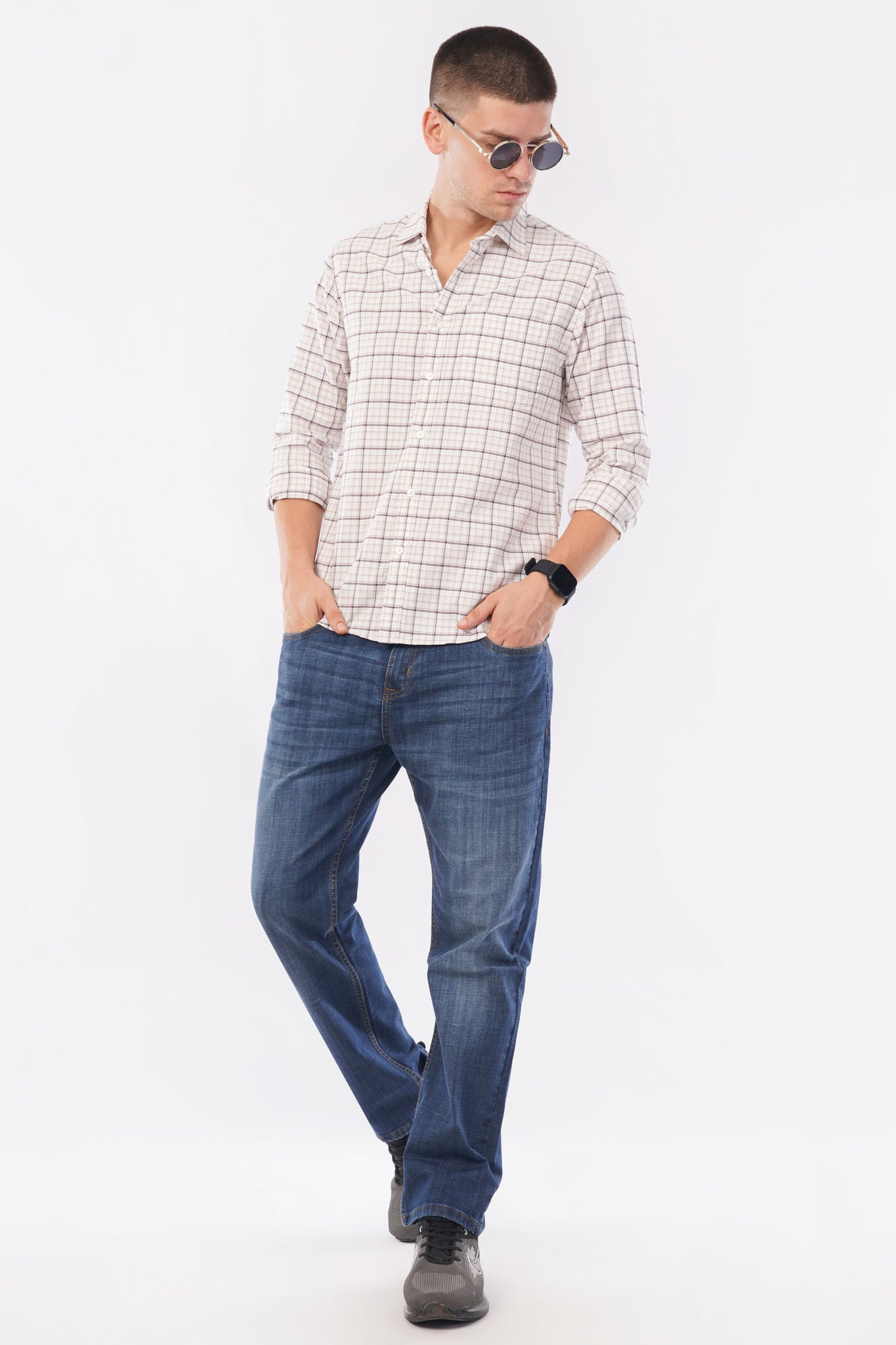 offshade-casual-men-check-shirt