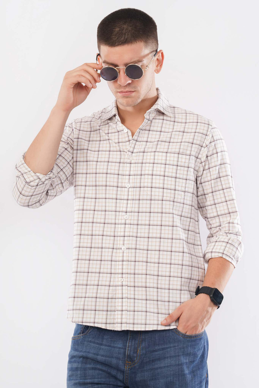 offshade-casual-men-check-shirt