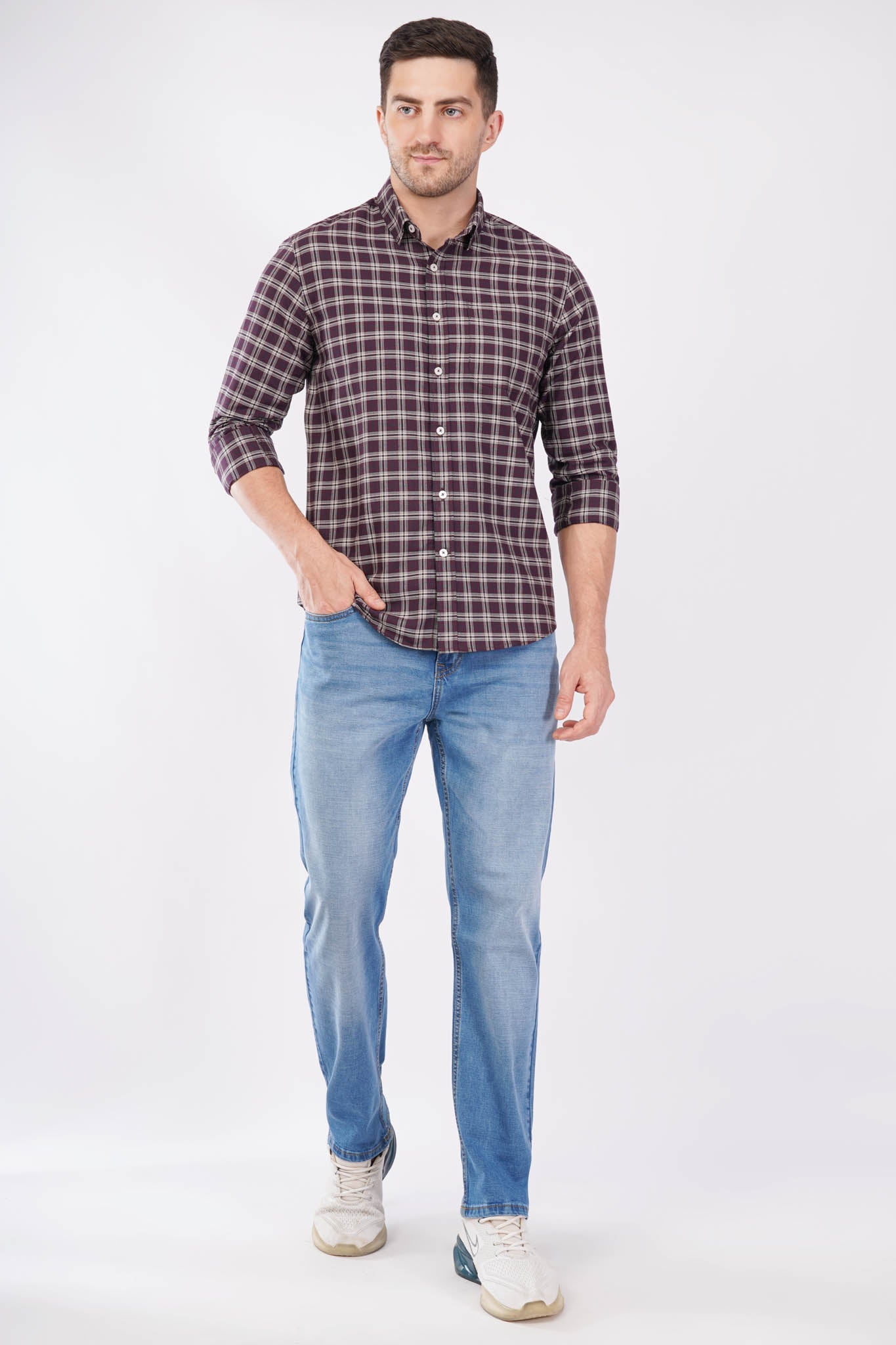 offshade-casual-men-check-shirt