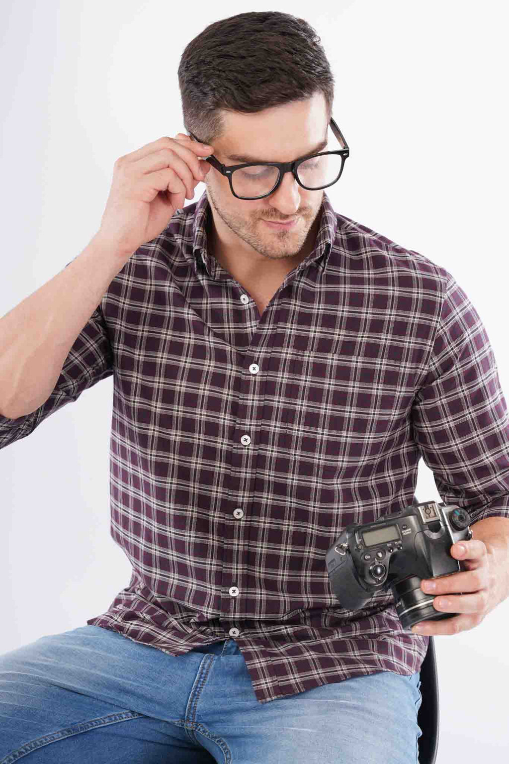 offshade-casual-men-check-shirt