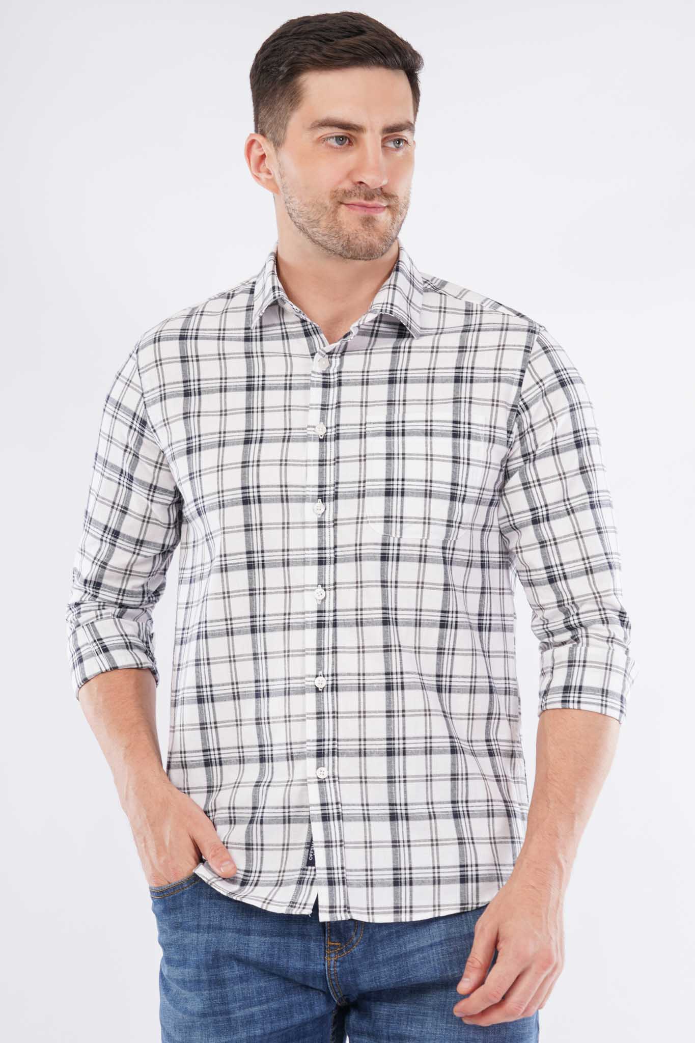 offshade-casual-men-check-shirt