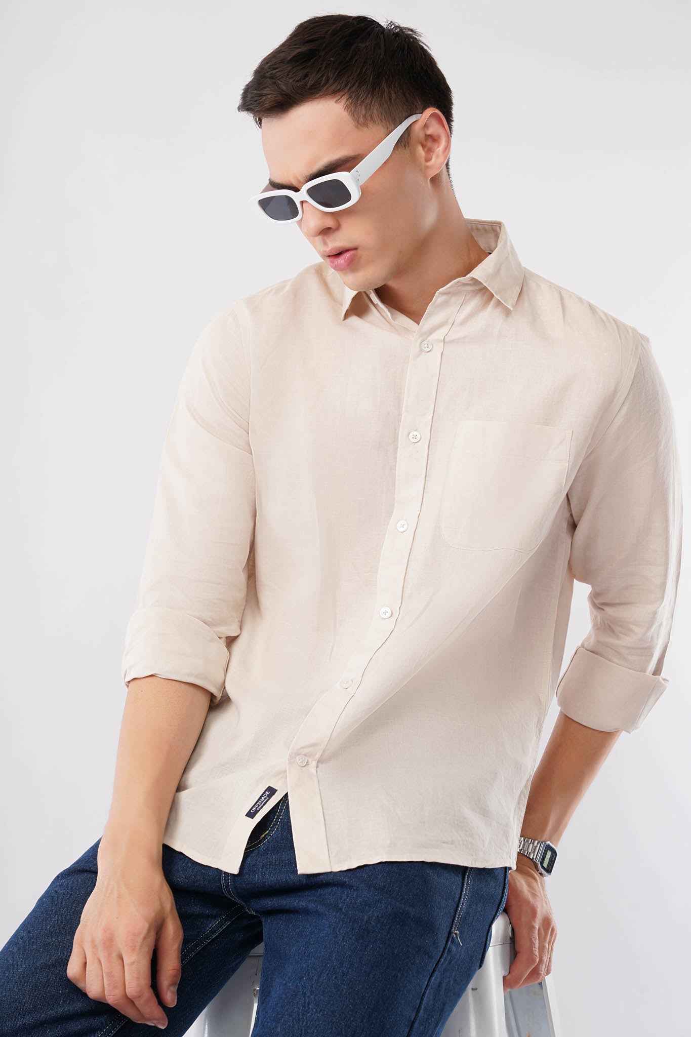 LINEN SHIRT MEN-OFFSHADE