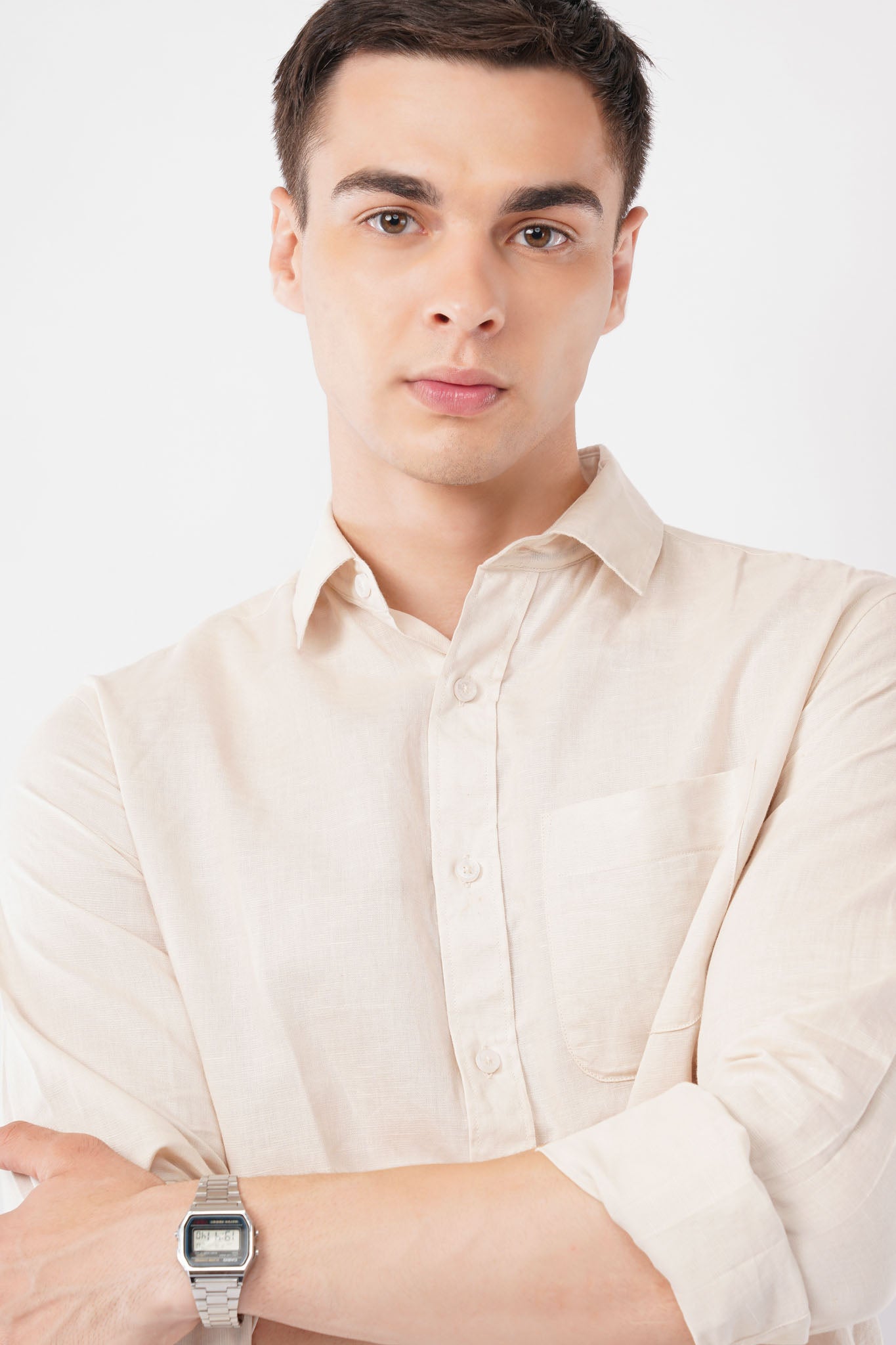 LINEN SHIRT MEN-OFFSHADE