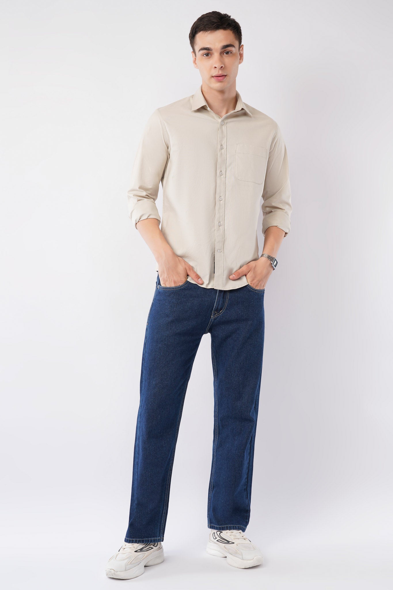 beige shirt offshade men