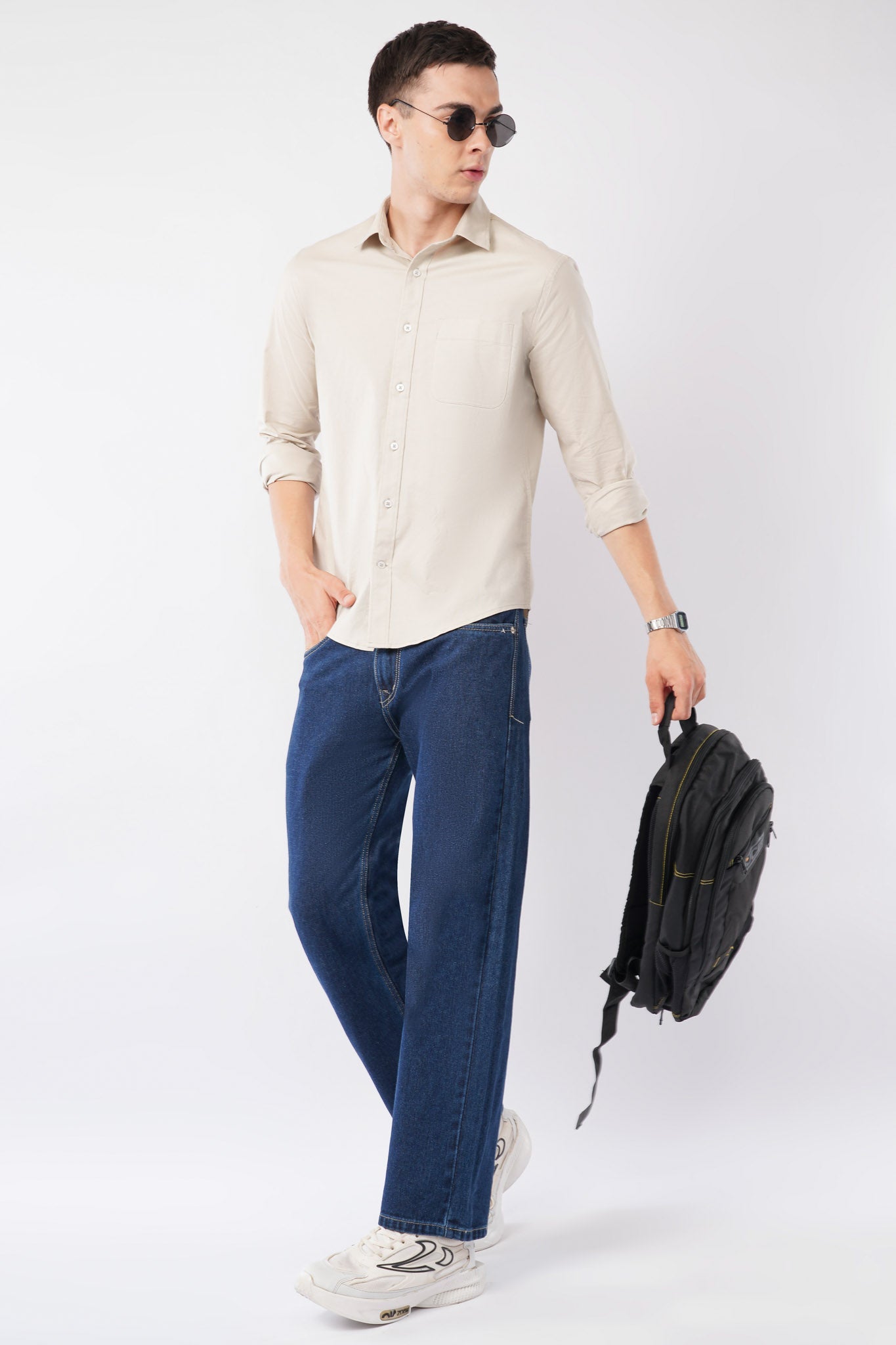 beige shirt offshade men