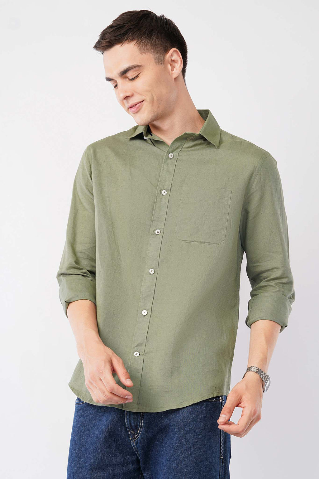 LINEN SHIRT MEN-OFFSHADE