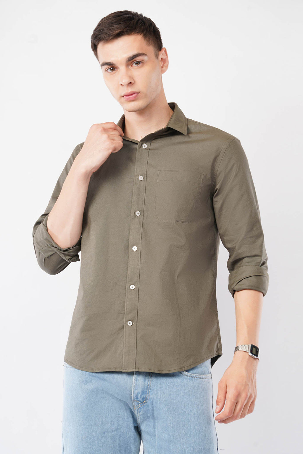 olive shirt offshade men 